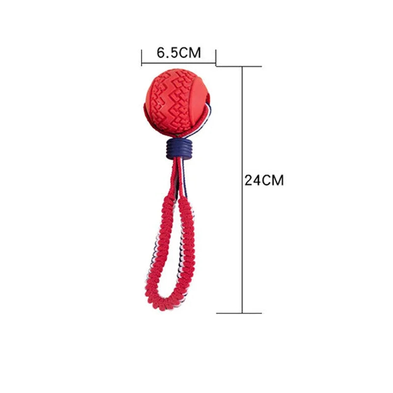 Corde à nœuds avec balle TPR