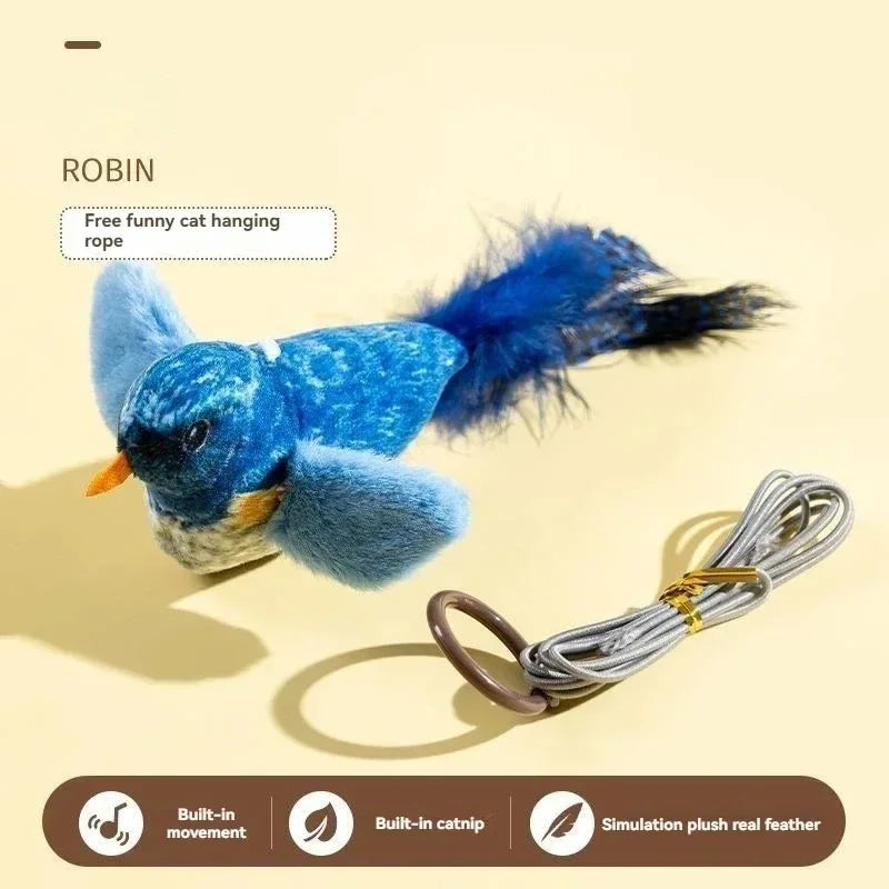 Oiseau sonore interactif pour chat