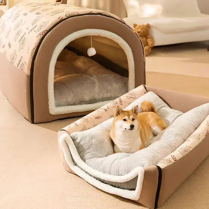 Niche douillette déhoussable pour chien