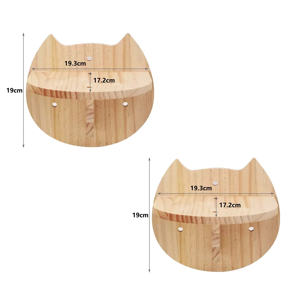Modules muraux en pin pour chat