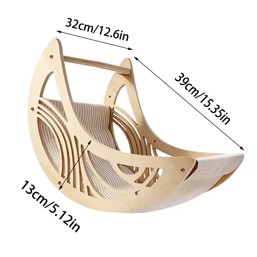 Modules muraux en pin pour chat
