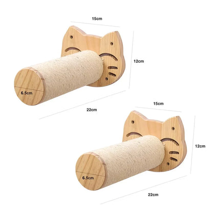 Modules muraux en pin pour chat