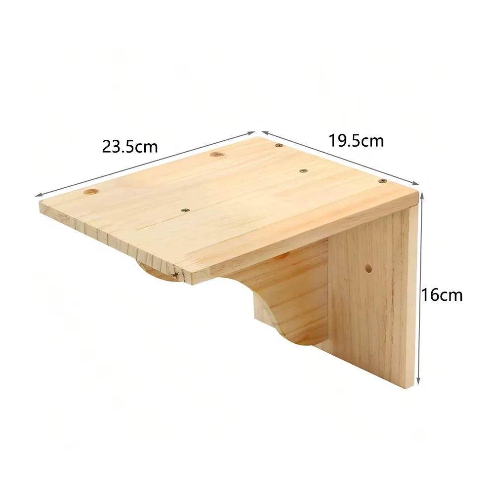 Modules muraux en pin pour chat