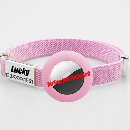 Collier chat avec porte-AirTag en silicone