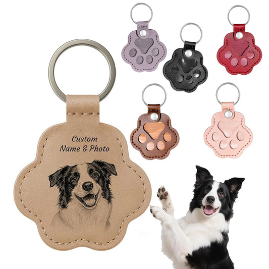 Porte-clés souvenir contenant une mèche de poils d'animal