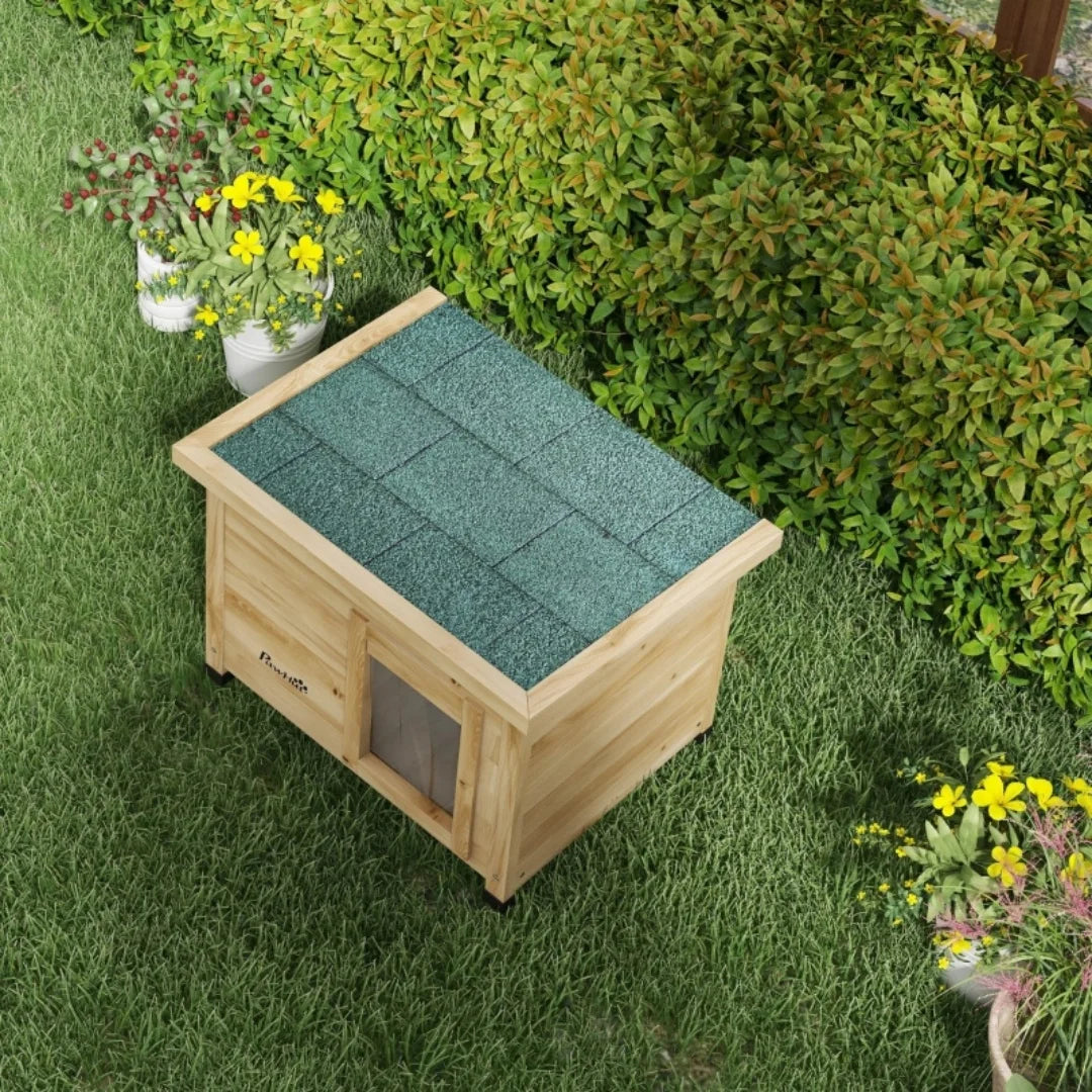 Niche d'extérieur en bois pour chat