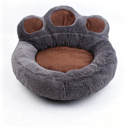 Panier donut en peluche de 55 cm pour chien et chat