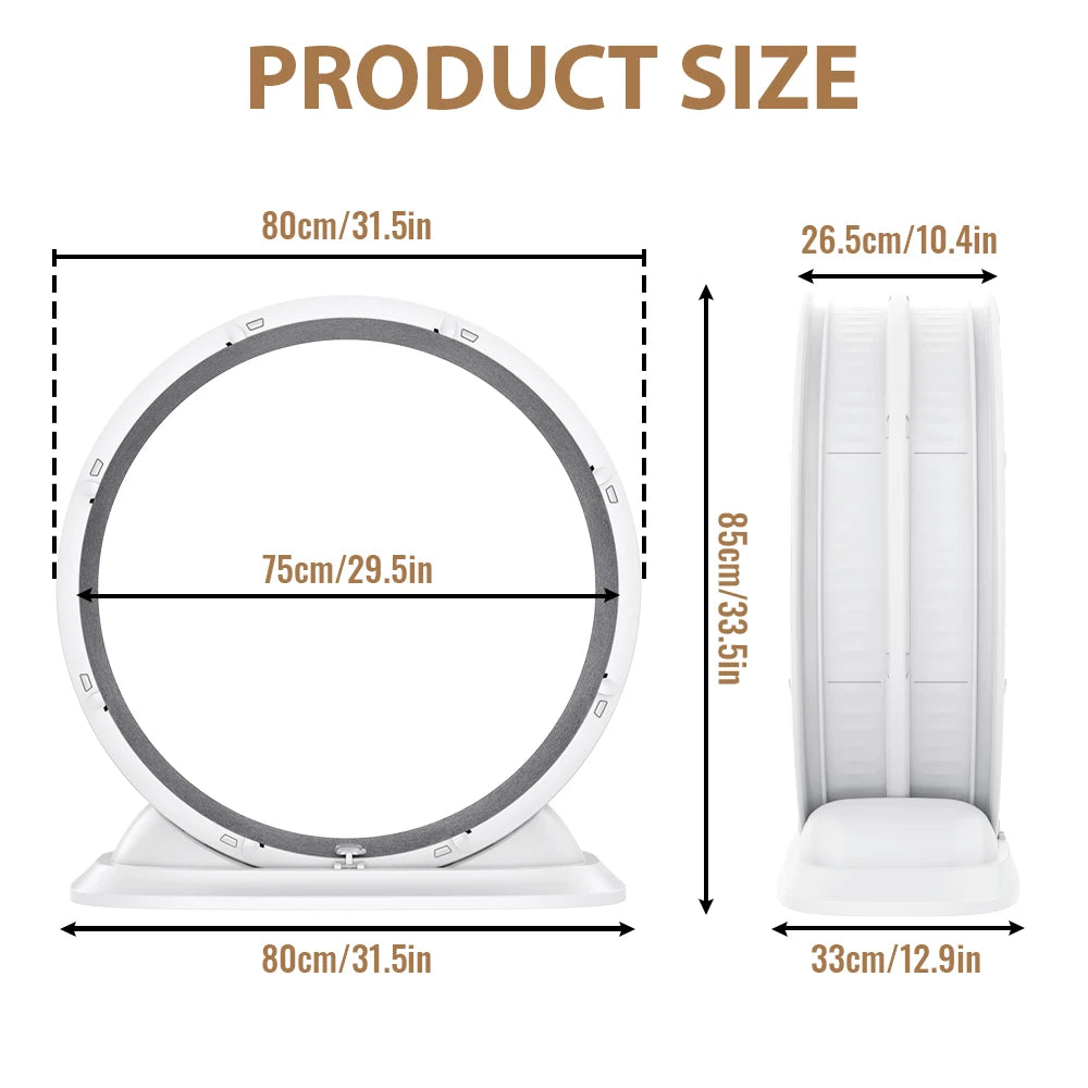 Roue d'exercice pour chat — 80 cm
