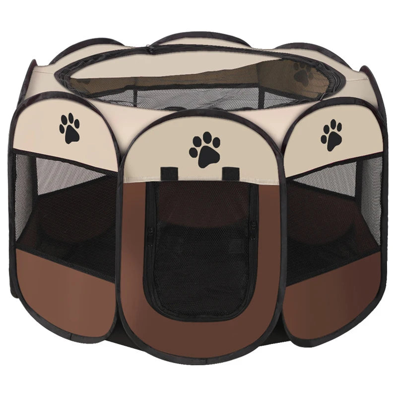 Tente pliable octogonale pour chien