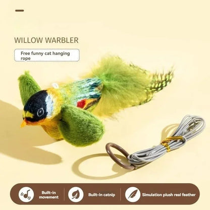 Oiseau sonore interactif pour chat