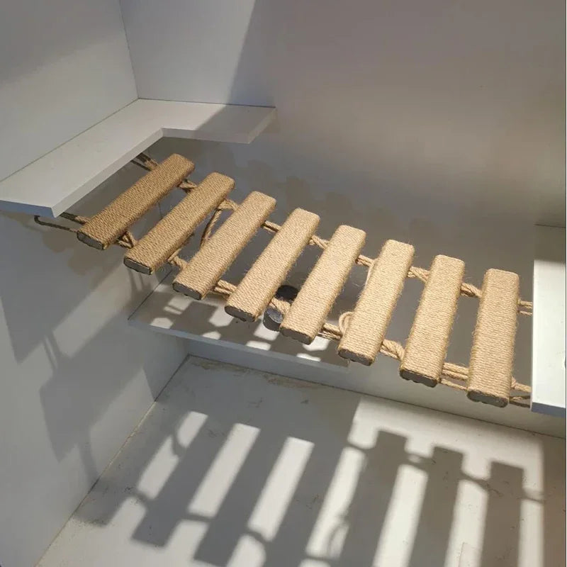 Passerelle murale en sisal pour chat