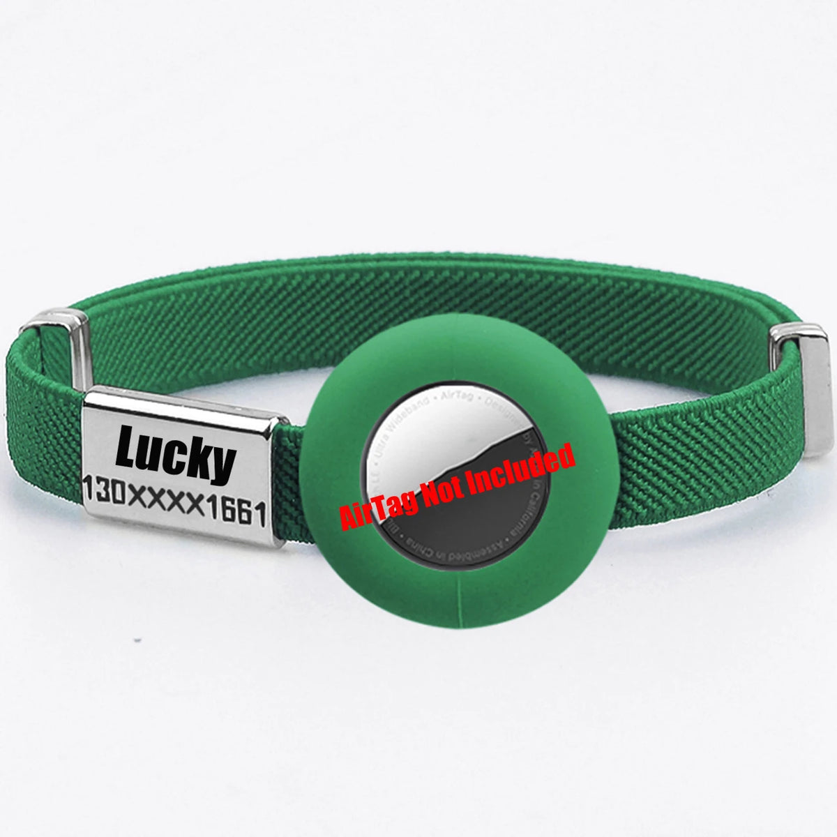Collier chat avec porte-AirTag en silicone