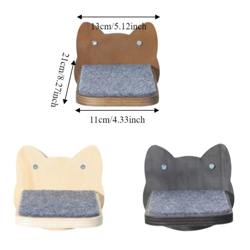 Étagère murale en bois pour chat