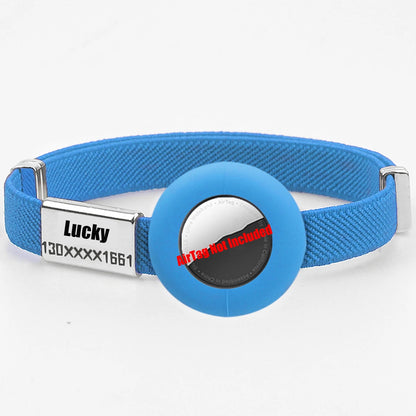Collier chat avec porte-AirTag en silicone