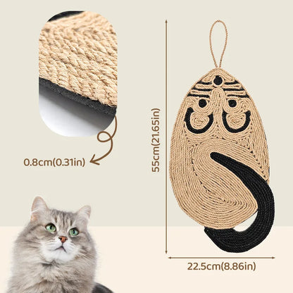 Tapis griffoir en sisal à suspendre