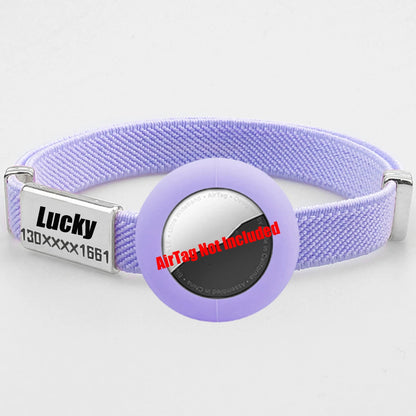 Collier chat avec porte-AirTag en silicone