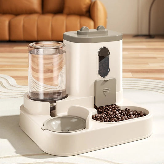 Gamelle distributeur avec réservoir d'eau pour chien et chat