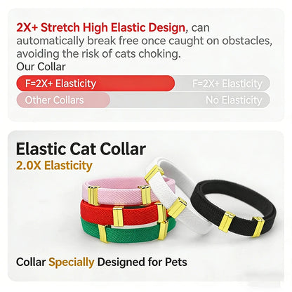 Collier chat avec porte-AirTag en silicone