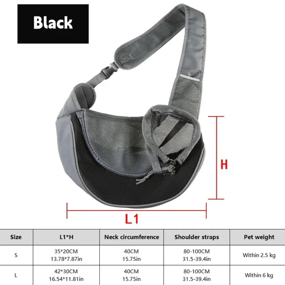 Sac bandoulière en filet pour petit animal