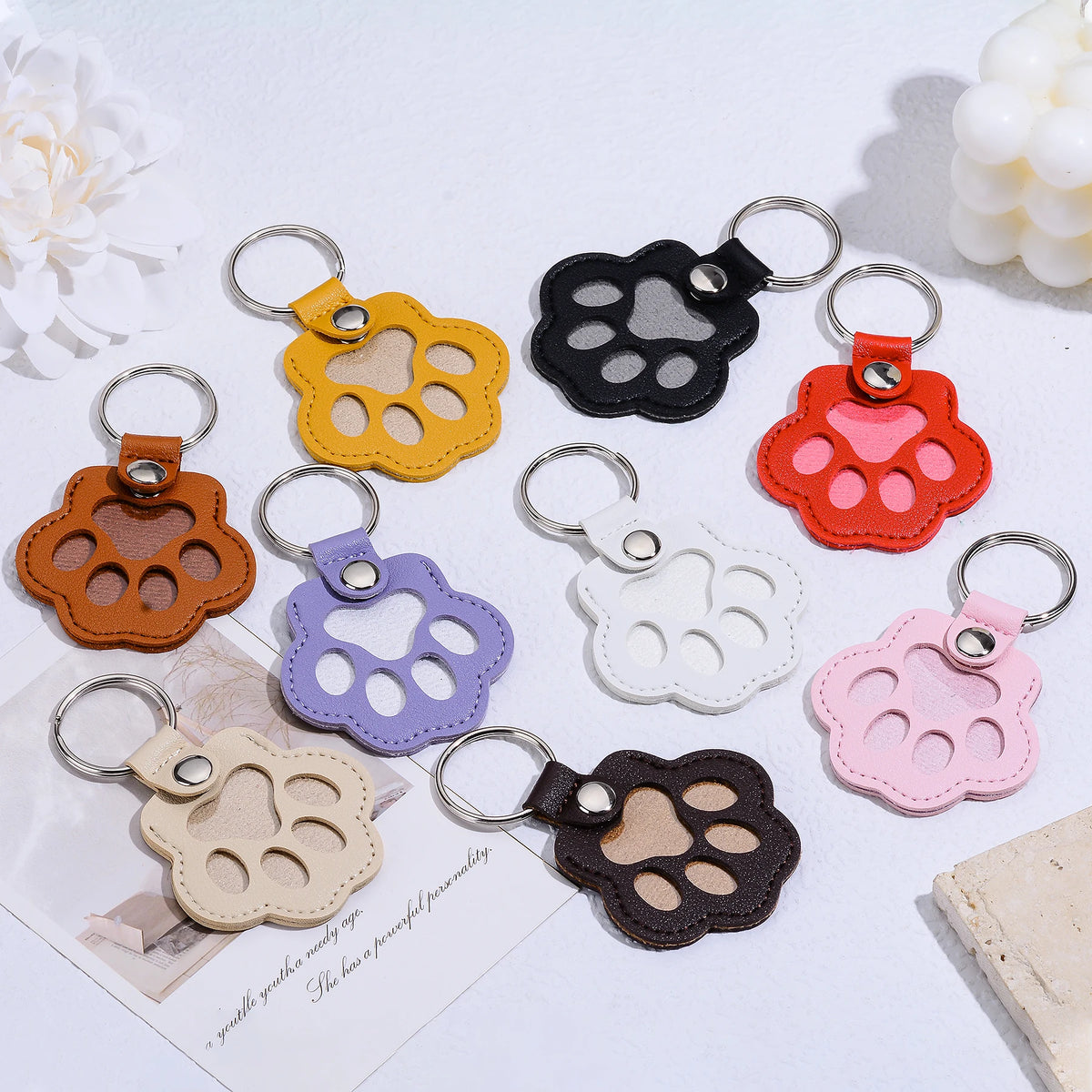 Porte-clés souvenir pour poils d'animal