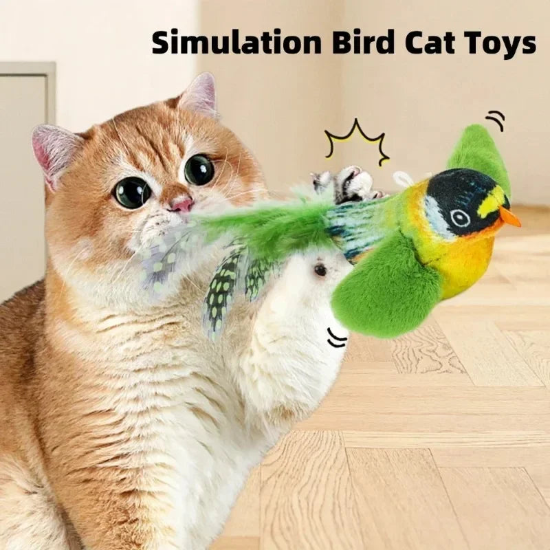 Oiseau sonore interactif pour chat