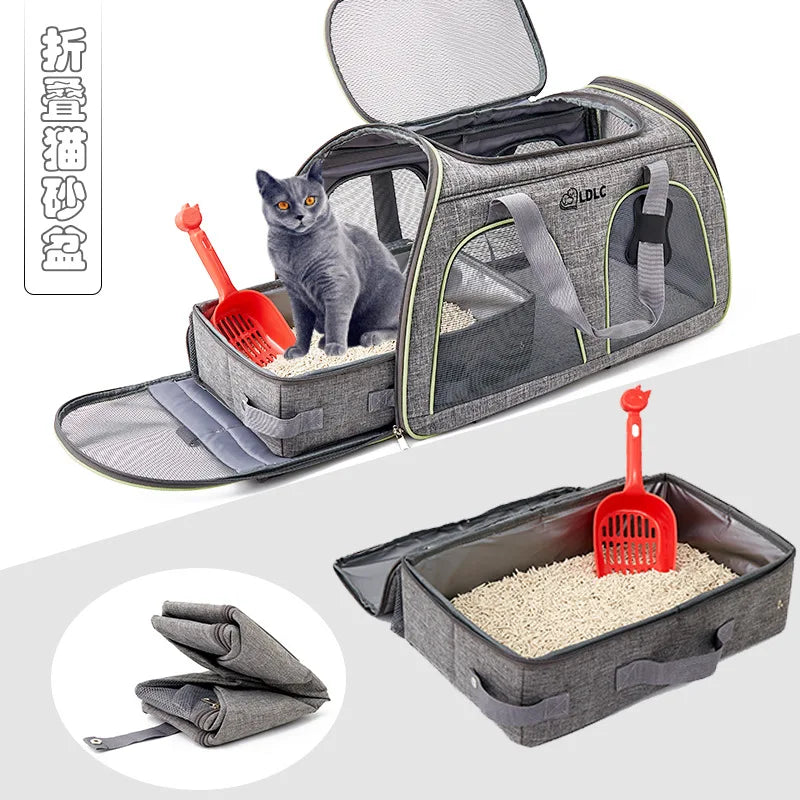 Bac à litière pliable en toile Oxford