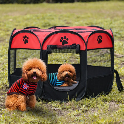 Tente pliable octogonale pour chien