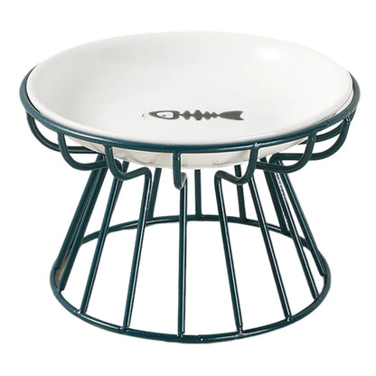 Assiette en céramique et support surélevé