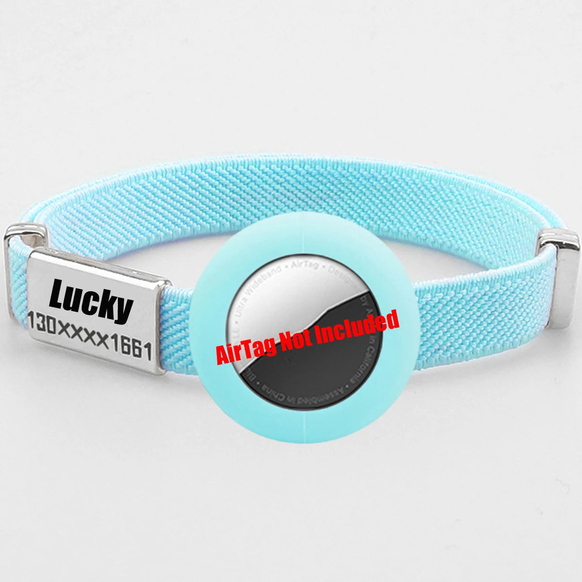 Collier chat avec porte-AirTag en silicone