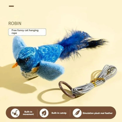 Oiseau sonore interactif pour chat