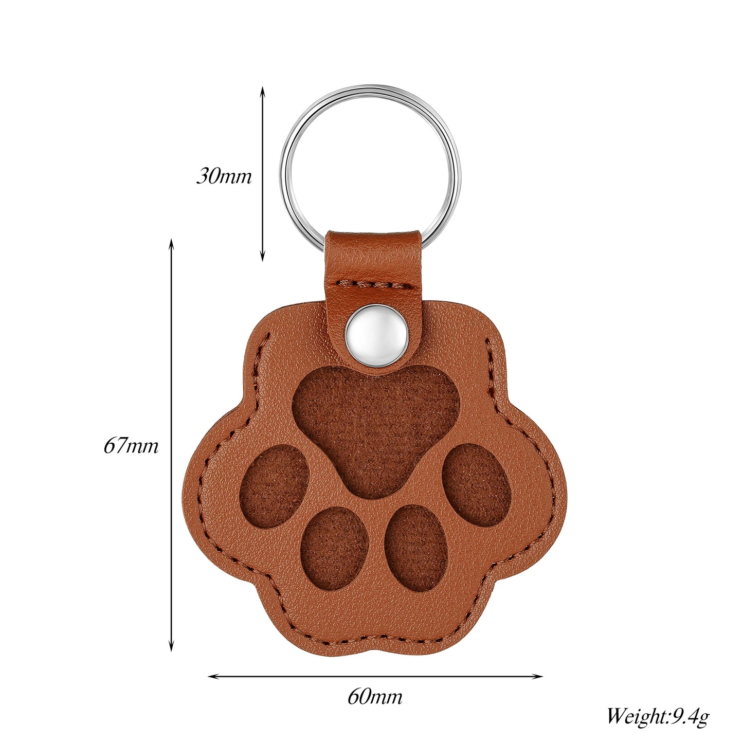 Porte-clés souvenir pour poils d'animal