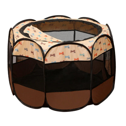 Tente pliable octogonale pour chien