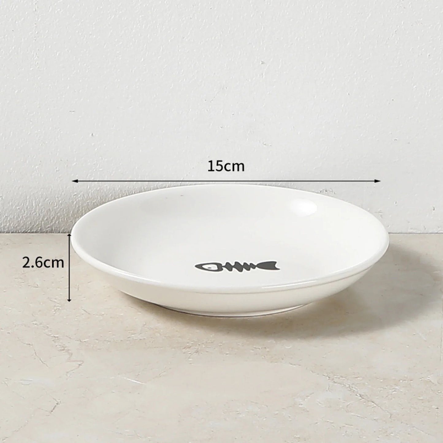 Assiette en céramique et support surélevé