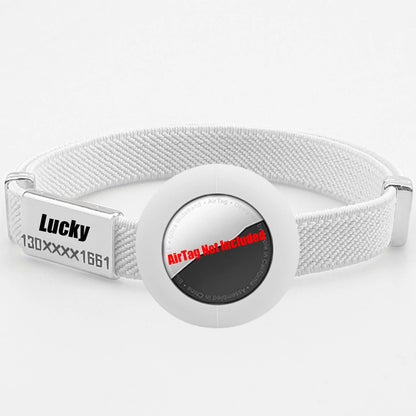 Collier chat avec porte-AirTag en silicone