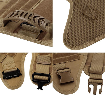 Harnais tactique pour grand chien, système MOLLE