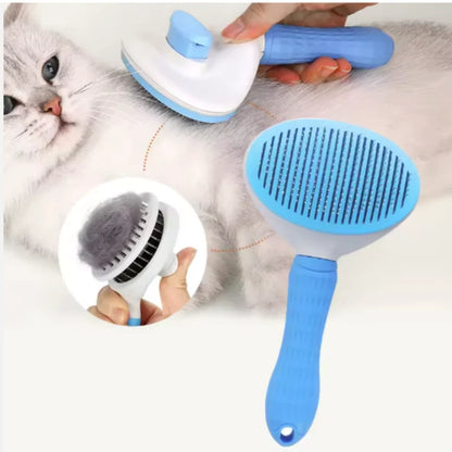 Brosse auto-nettoyante pour chien et chat