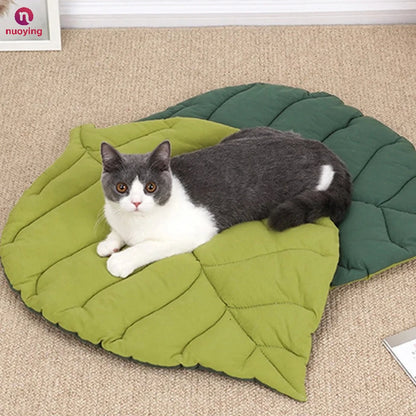 Tapis de couchage en coton forme feuille