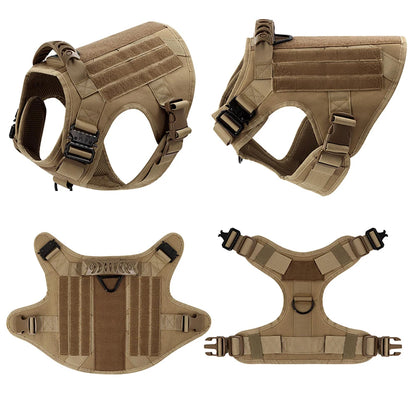 Harnais tactique pour grand chien, système MOLLE