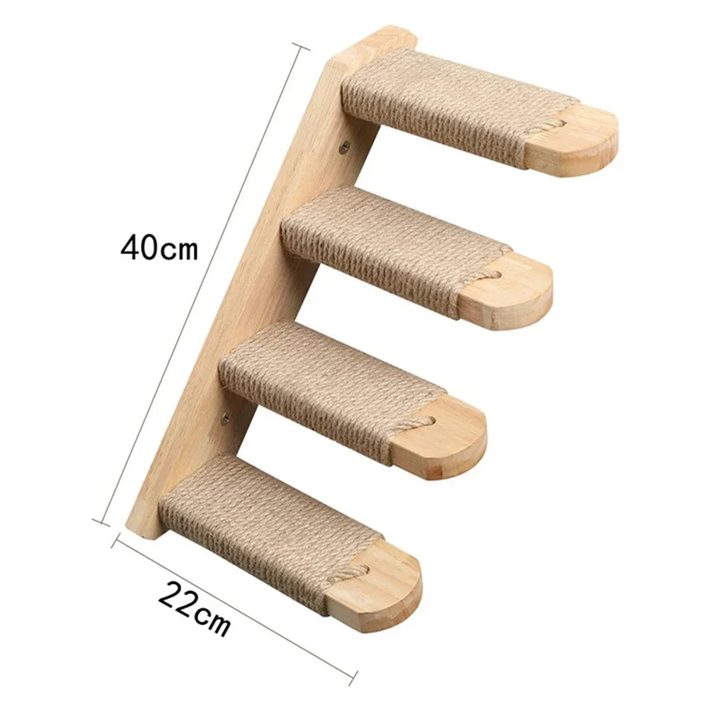 Passerelle murale en sisal pour chat