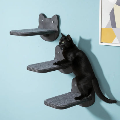 Étagère murale en bois pour chat